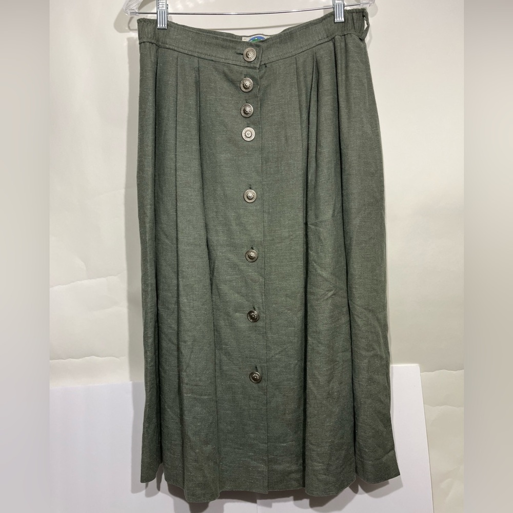 Trachtenmoden Alpentraum Women's Size 14 Skirt Pleated Lined Buttons